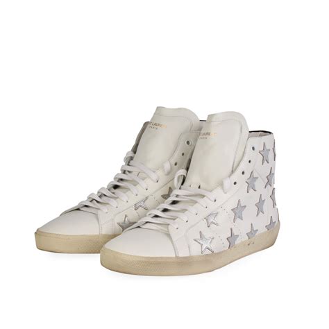 ysl high top sneakers white|yves saint laurent sneakers sale.